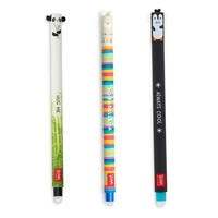Legami Gelstifte Set 3 StüCk Radierbare Thermotinte 0,7 Mm Panda Lama Pinguin