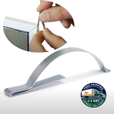 Clips de resorte de tensión para esquinas de mosquiteras, sujetan la mosquitera 