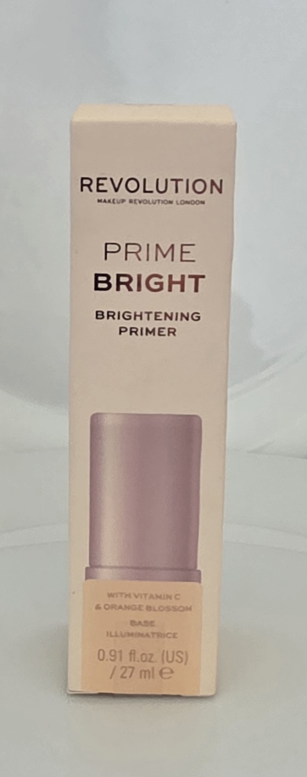 Revolution Makeup Prime Bright  Brightening Primer 27ml Can Be Worn Alone