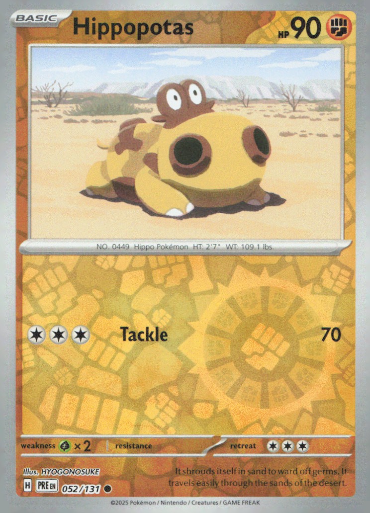 Hippopotas Common SV: Prismatic Evolutions 052/131 NM