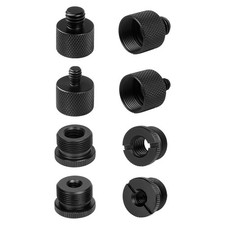 Microphone Screw Adapter Kit 3/8 5/8 1/4 Male Female Mic Thread 8 Pack