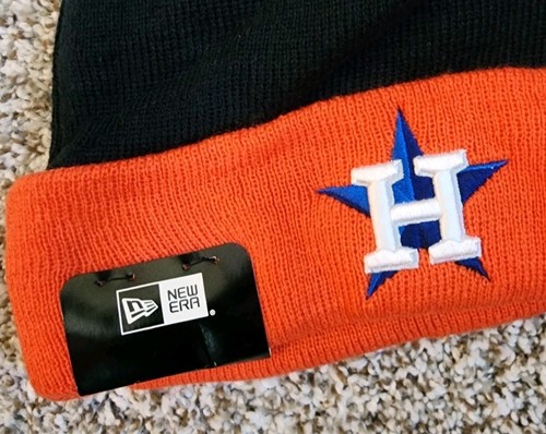 MLB HOUSTON ASTROS NEW ERA INVIERNO TEJIDO PUÑOS GORRO SOMBRERO - Imagen 2 de 5