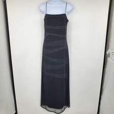 Vintage Byer Too Y2K Black Glitter Whimsigoth Prom Formal Goth Dark Fairy Dress