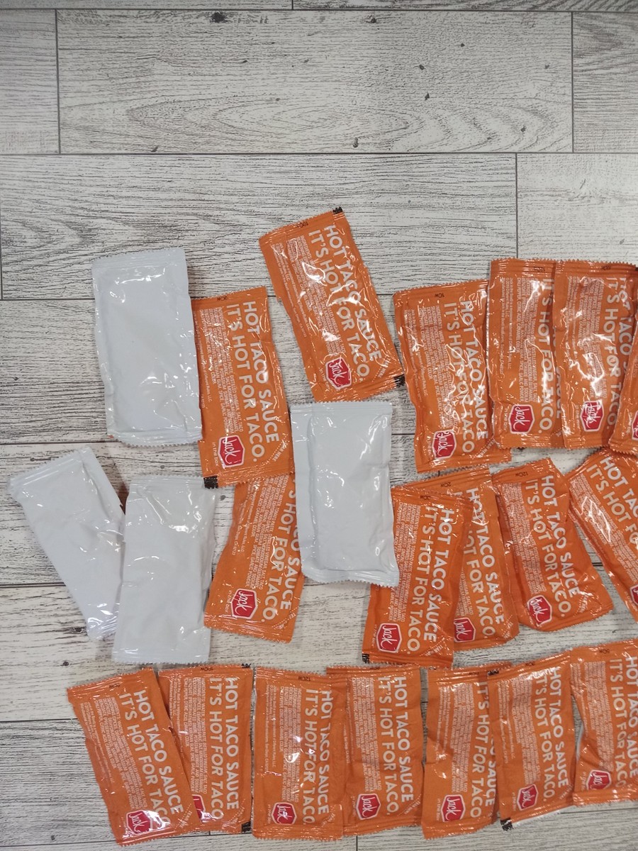 Jack In The Box Hot Taco Sauce Packets Lot Of 120