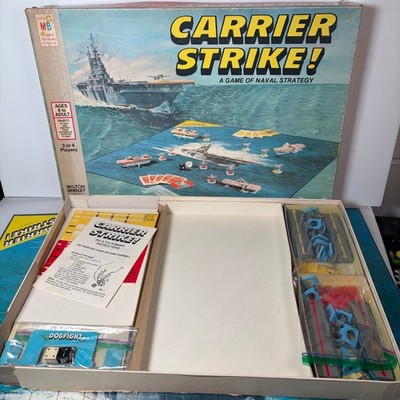 Carrier Strike Milton Bradley Naval Strategy Board Game 2-4 Players Complete