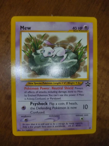 New ListingPokemon Mew Card 47 Promo Black Star Wizards of the Coast Near Mint