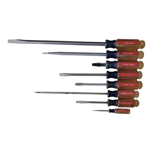 Vintage Stanley USA 8pc. Forged Slotted Phillips Screwdriver Set Made In USA - 第 1/9 張圖片