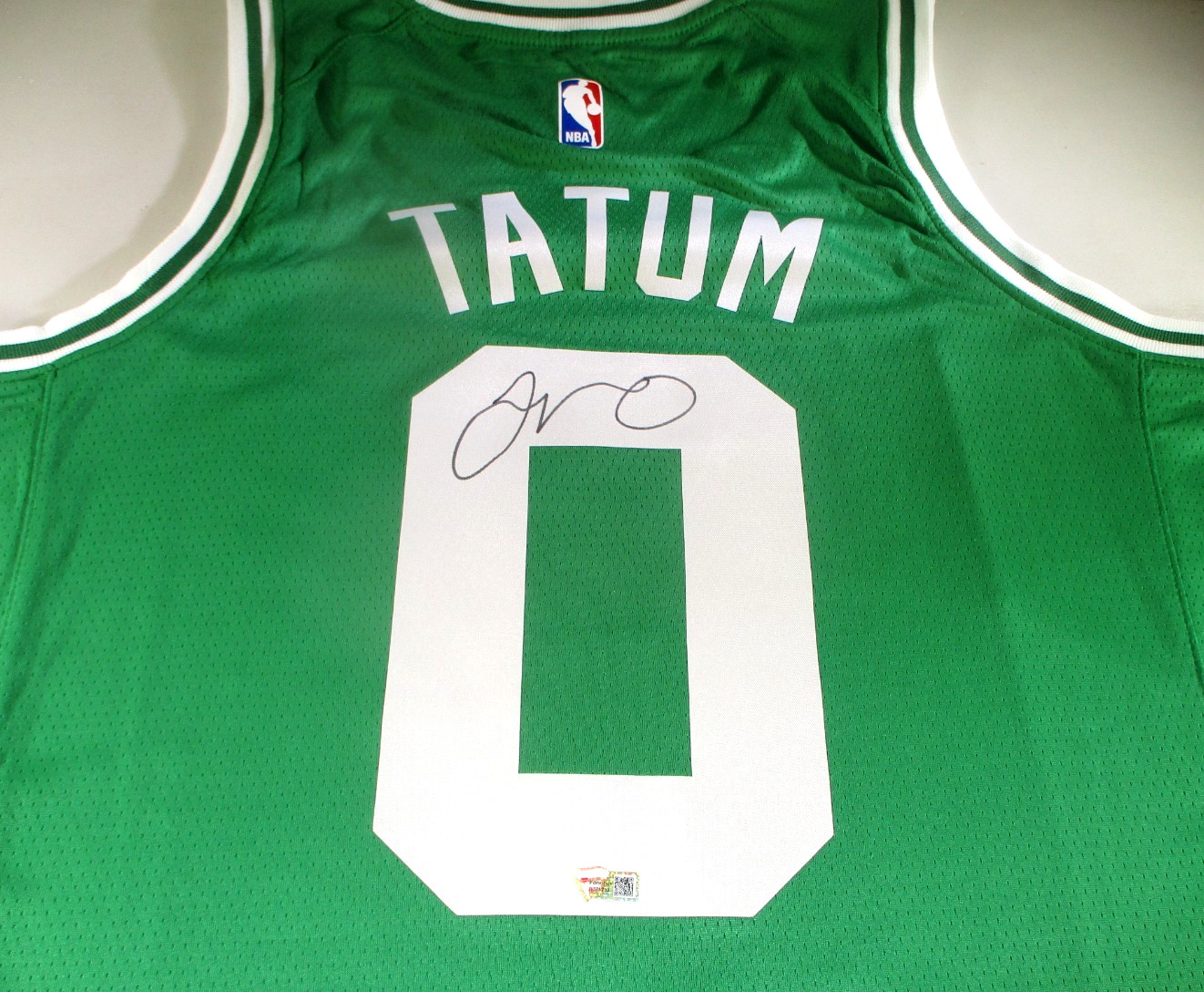 Jayson Tatum / Autographed Boston Celtics Pro-Style Basketball Jersey / Fanatics