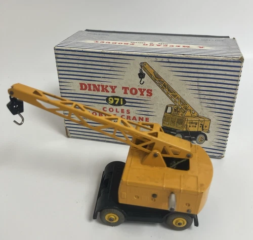 Vintage Dinky Toys 971 Coles Mobile Crane In Original Box With Insert