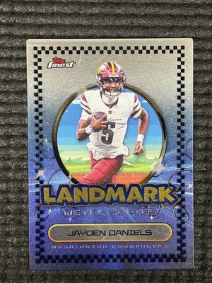 JAYDEN DANIELS 2025 TOPPS FINEST LANDMARK METAL SERIES SSP CASE HIT