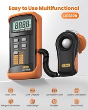 Mutifunctional Digital Illuminance Light Meter, 0-200,000 LUX Range LX1330B