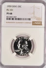 1959 Washington Quarter Proof DDO FS-101 NGC PF 68 PR68 Variety Silver Coin 25C