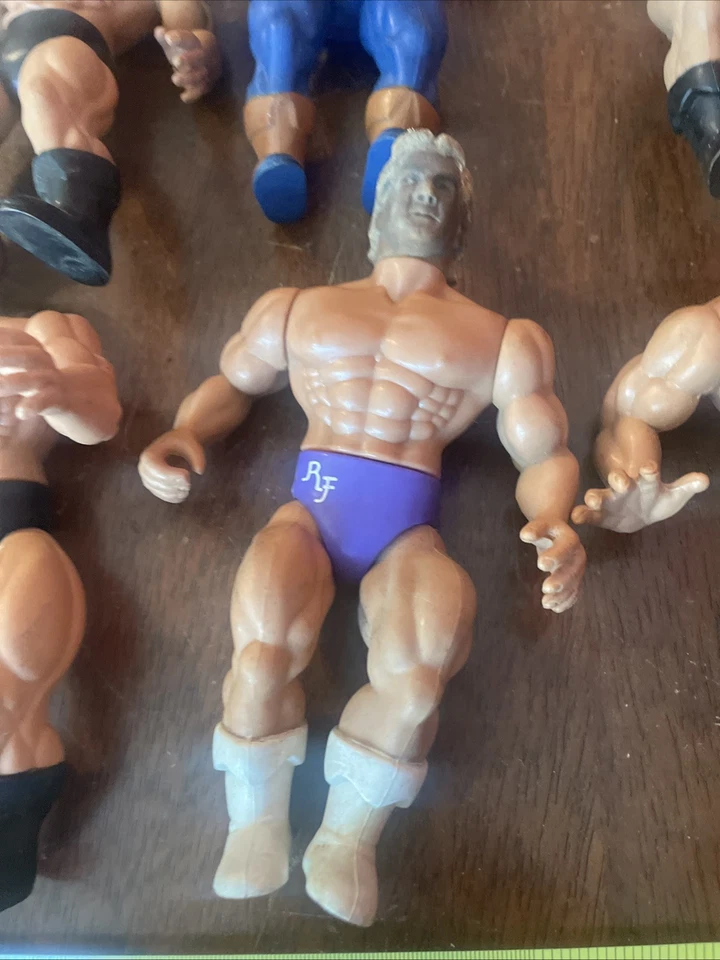 Vintage 1982 REMCO AWA Wrestling Action Figures Lot Of 6 Dirty - Image 3 of 4