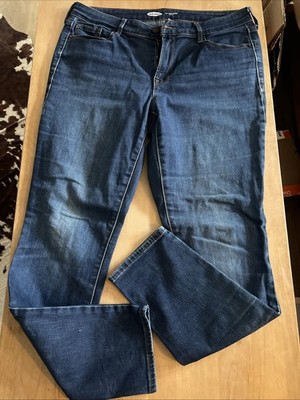 Old Navy Jeans Womens Size 10 Pop Icon Skinny Mid Rise Dark Wash Cotton Stretch