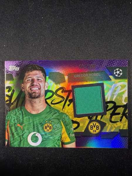 Gregor Kobel Relic /250 Topps UCC 2025/26 Borussia Dortmund BVB
