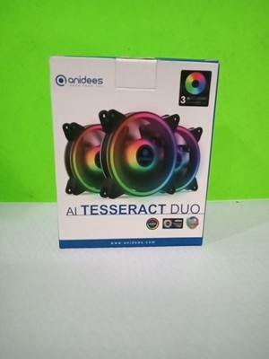 Anidees (AI-TESSERACT-DUO)  RGV computer Cooling Fans 5 Pin connectors (3 Pack)