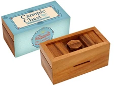 Canopic Chest- Challenging Brain Teaser Wooden Box Mind Puzzles and Use as Mo...