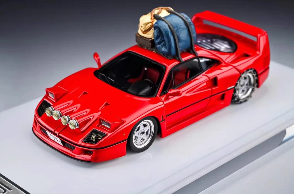 SUPCAR F40 レッドレーシング仕様 限定999台 1/64スケール MY64 1:64 Red Snow F40 Classic Super Racing Sports Model