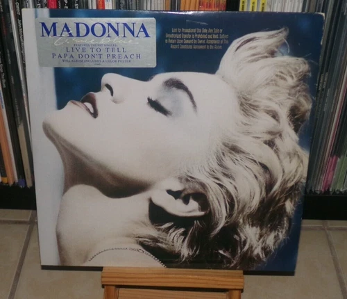 MADONNA TRUE BLUE GOLD STAMP PROMO LP LIVE TO TELL LA ISLA BONITA PAPA DON'T