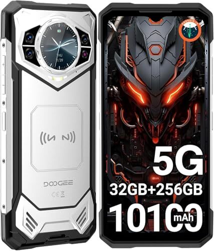 S200 Rugged Smartphone 5G, 10100mAh 33W, 32GB+256GB Android 14 Rugged silver - Picture 3 of 7