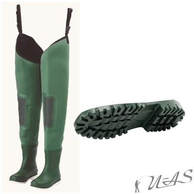 DAM Neopren Wat Stiefel Neopren Watstiefel Teich Stiefel Gummisohle 40 Sha