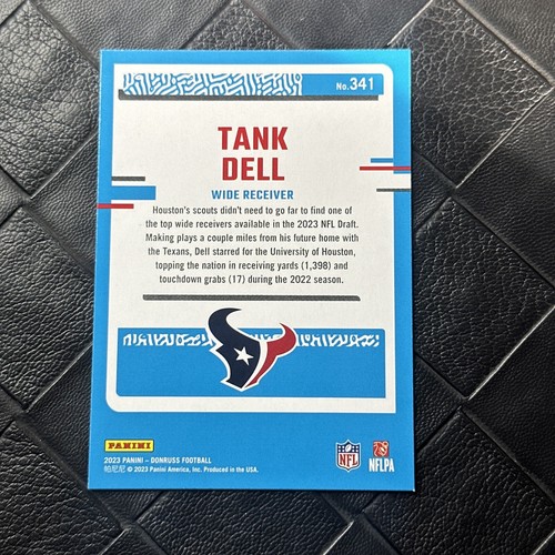 2023 tanque Panini Donruss #341 clasificación Dell novato radiocontrol Houston Texans - Imagen 3 de 4