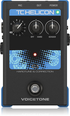 TC-Helicon VOICETONE-C1 HardTune and Pitch Correction Pedal Stompbox