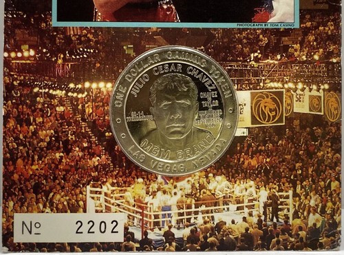 Julio Cesar Chavez Unfinished Business Token Coin Boxing MGM Grand Vegas Medal - Picture 6 of 12