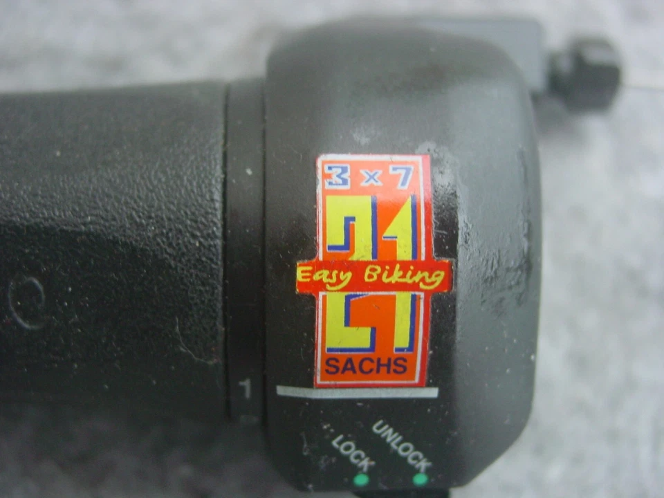 Sachs 3x7 Empuñadura Giratoria Izquierda Nuevo Interruptor con Nuevo Cable de Cambio Acero Inoxidable Foto 2 de 3