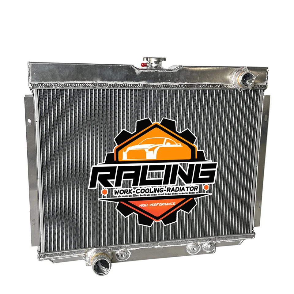 Radiador de aluminio de 2 filas para Ford Mustang/Cougar/Fairlane V8 MT 1968 69 1967-1970 Foto 2 de 4