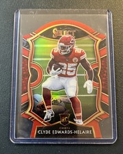 2020 Select CLYDE EDWARDS-HELAIRE RC Concourse Red Prizm Die-Cut #54 Chiefs