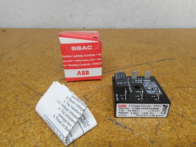 ABB SSAC TVM415A515S6S 1905X 3 Phase Monitor Trip 15Sec 415V New In Box