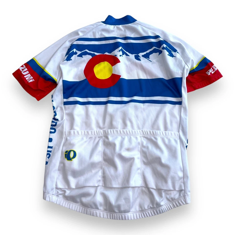 Pearl Izumi Colorado print cycling jersey Size Small 3/4 zip - Image 2 of 4