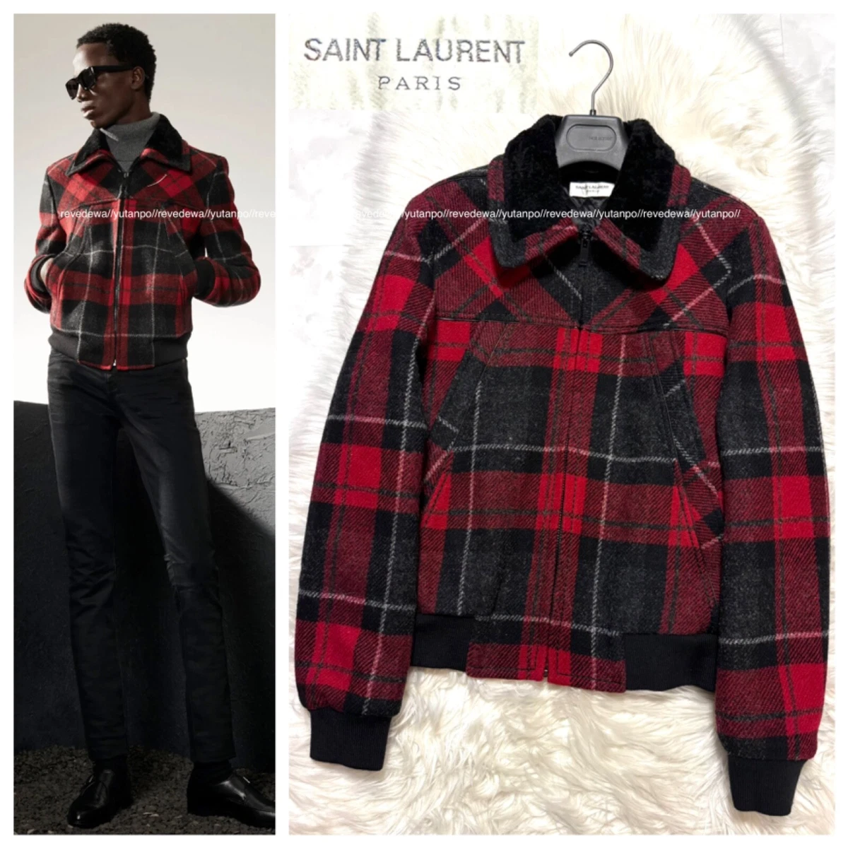 Saint Laurent Plaid Coats, Jackets & Vests for Women for sale | eBay
