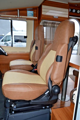 Fiat Ducato Camping-Car Avec Aguti Siège Personnalisé Fait sur Mesure Housses UK - Photo 1/4