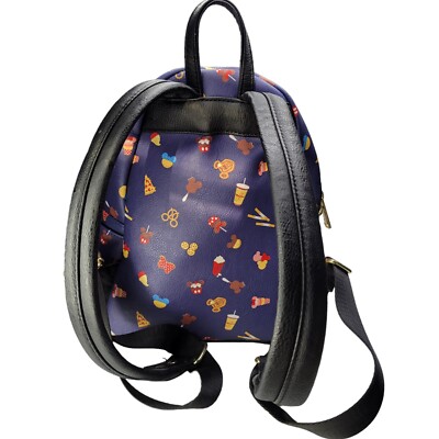 Loungefly OG Disney Parks Limited Release Food Icons Snacks Mini Backpack RARE Rare Limited Release Loungefly Disney Parks Snacks Blue Mini  main image 2
