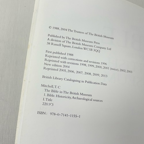 The Bible in the British Museum by Mitchell, T. C. Paperback Book Creased Cover - Picture 13 of 15
