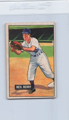 1951 Bowman #213 Neil Berry Tigers VG *DA-B6446