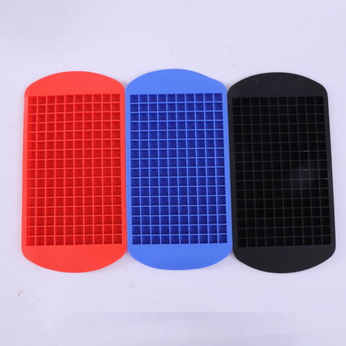 3x Mini Vassoio per Cubetti di Ghiaccio Silicone Bar Whisky Cocktail 160 Griglie Stampo per Cubetti di Ghiaccio - Foto 4 di 10
