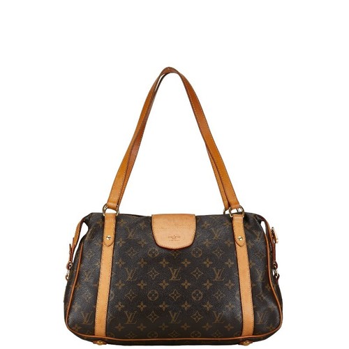 Rank AB! LOUIS VUITTON LV Stresa PM Shoulder Bag Monogram Leather Brown M51186 - Picture 3 of 8