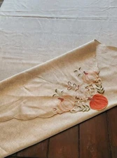 Bed Bath Beyond Pumpkin 58" x 117" Oblong Fall Thanksgiving Tablecloth 