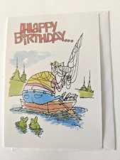 Happy Birthday Greeting Card with Envelope - To World's Greatest Fisherman