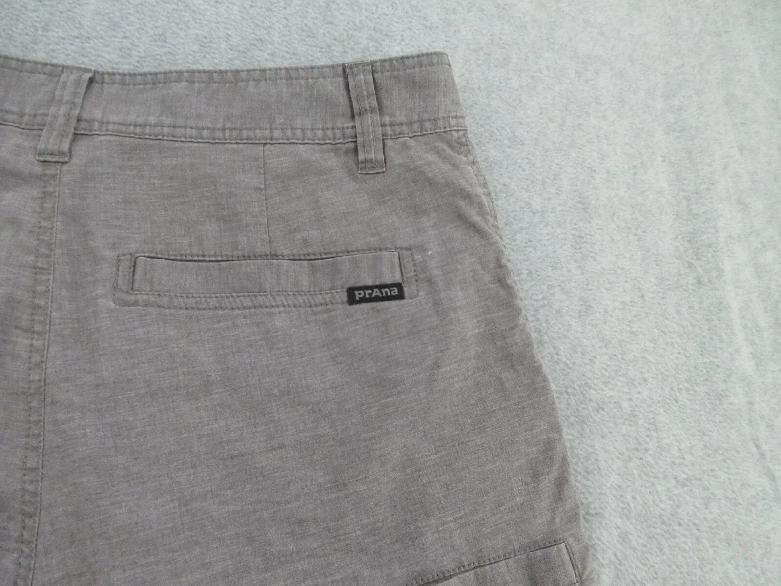 prana flat front hemp outdoor casual golf shorts