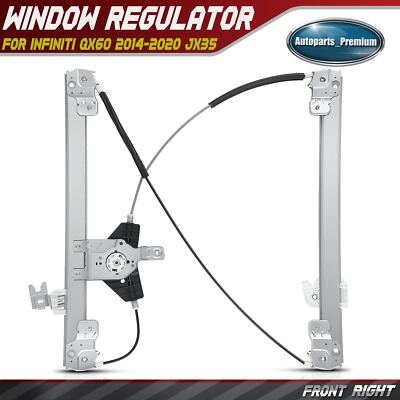 Power Window Regulator for Infiniti QX60 2014-2020 JX35 2013 807203JA0A Front RH