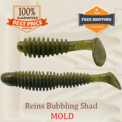 Crazy Fish Tipsy Worm Bait Mold Fishing Soft Plastic Lure 38-50 mm