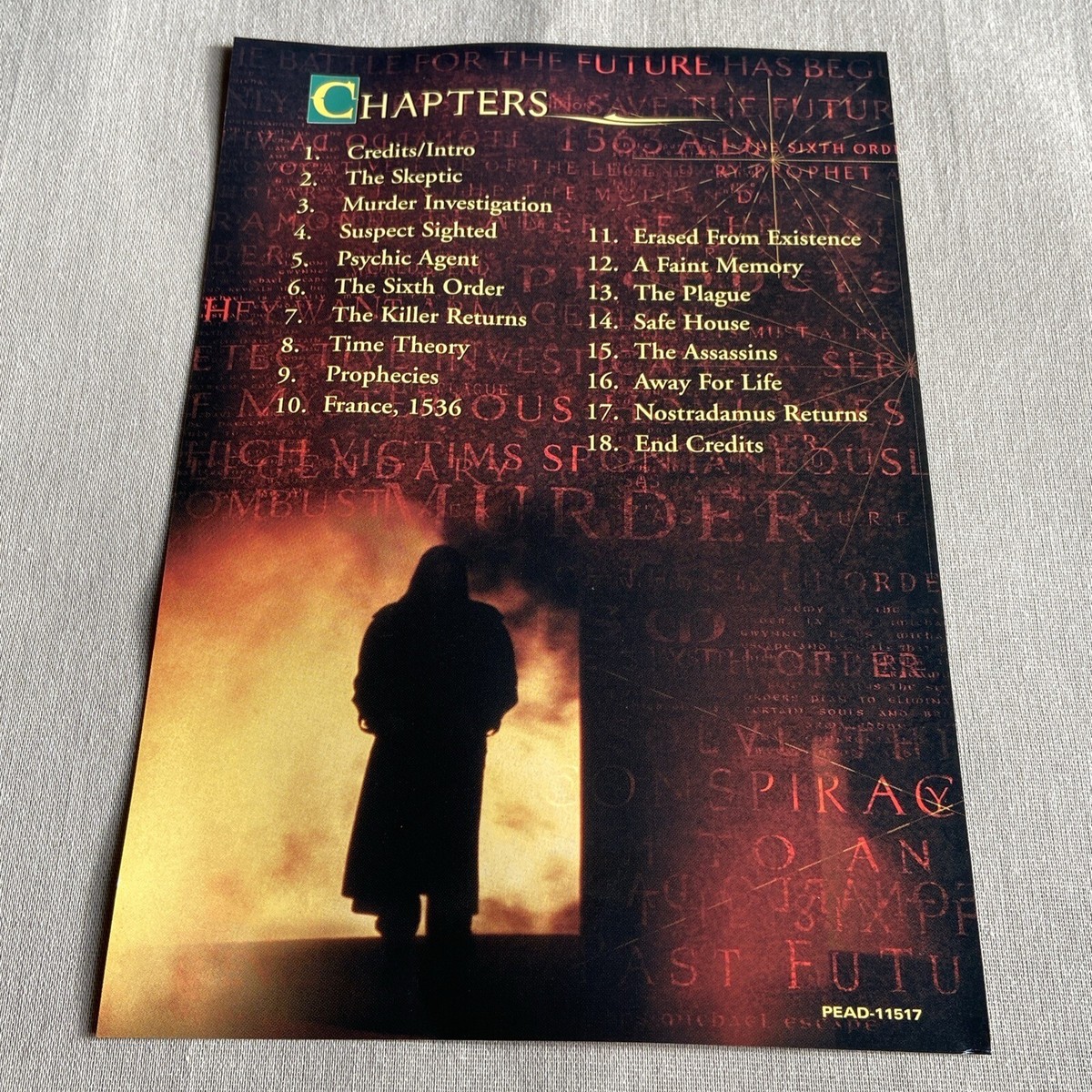 Nostradamus (DVD 2000) W/ Insert Rare OOP Rob Estes Joely