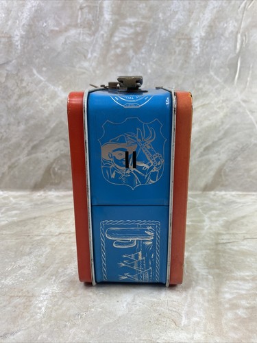1954 The Lone Ranger Lunchbox - Blue Band - Picture 2 of 17