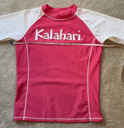 Kalahari Rash Guard Sun Block Shirt Kids Size XL Hot Pink - Picture 2 of 16