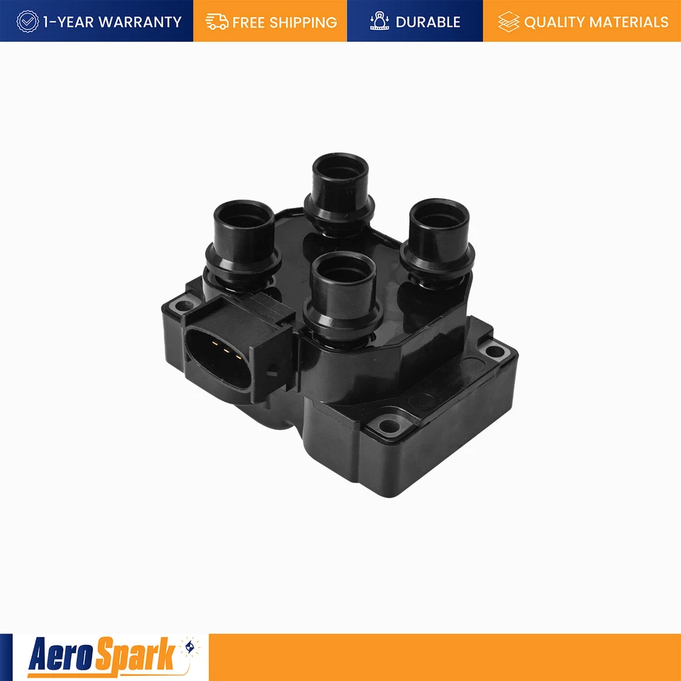 2 Ignition Coil & 8 Motorcraft Spark Plug & Wireset for Ford Mustang 4.6L FD487 - Image 2 of 4