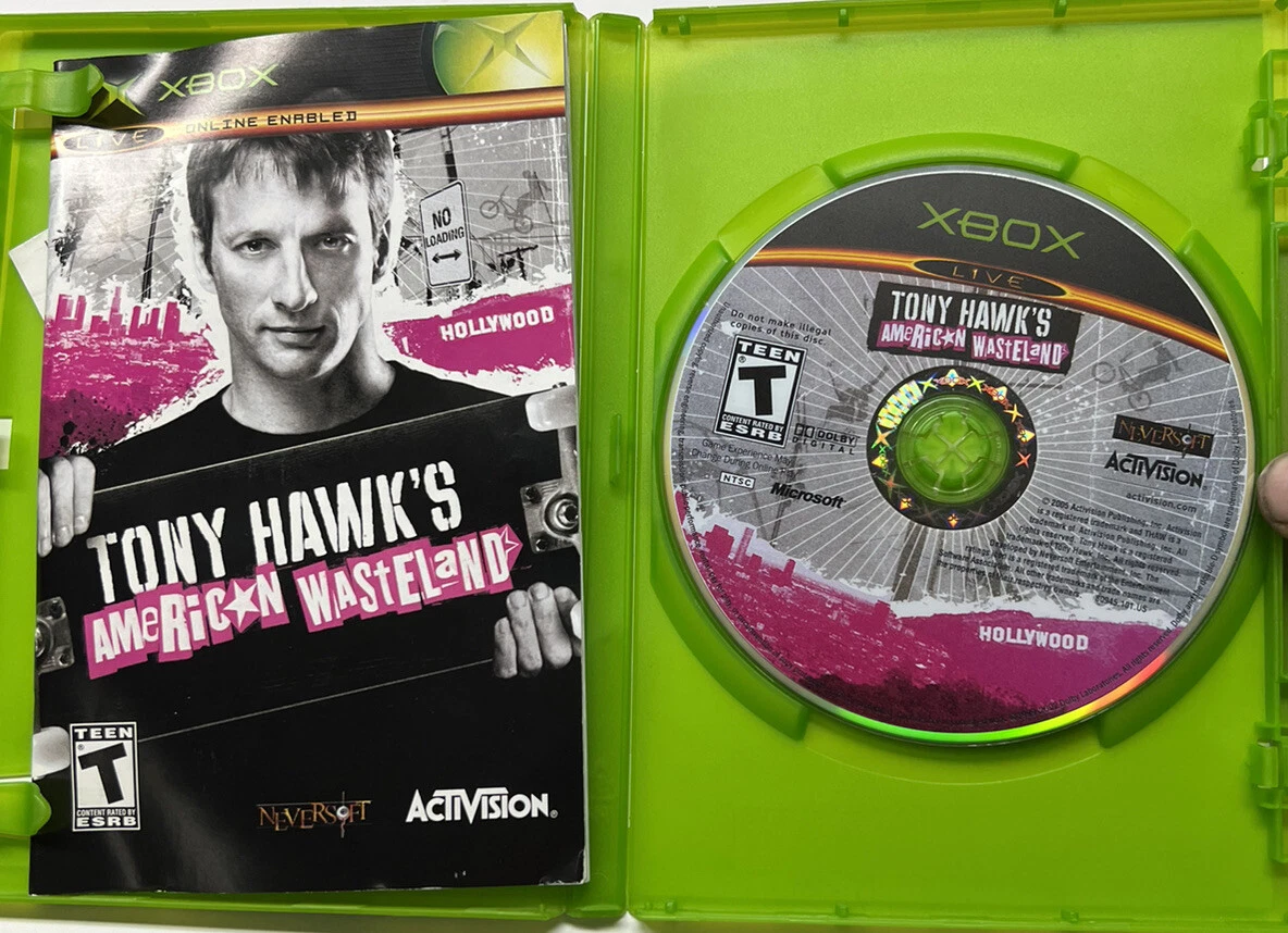 Tony Hawk's American Wasteland (Microsoft Xbox, 2005) Complete